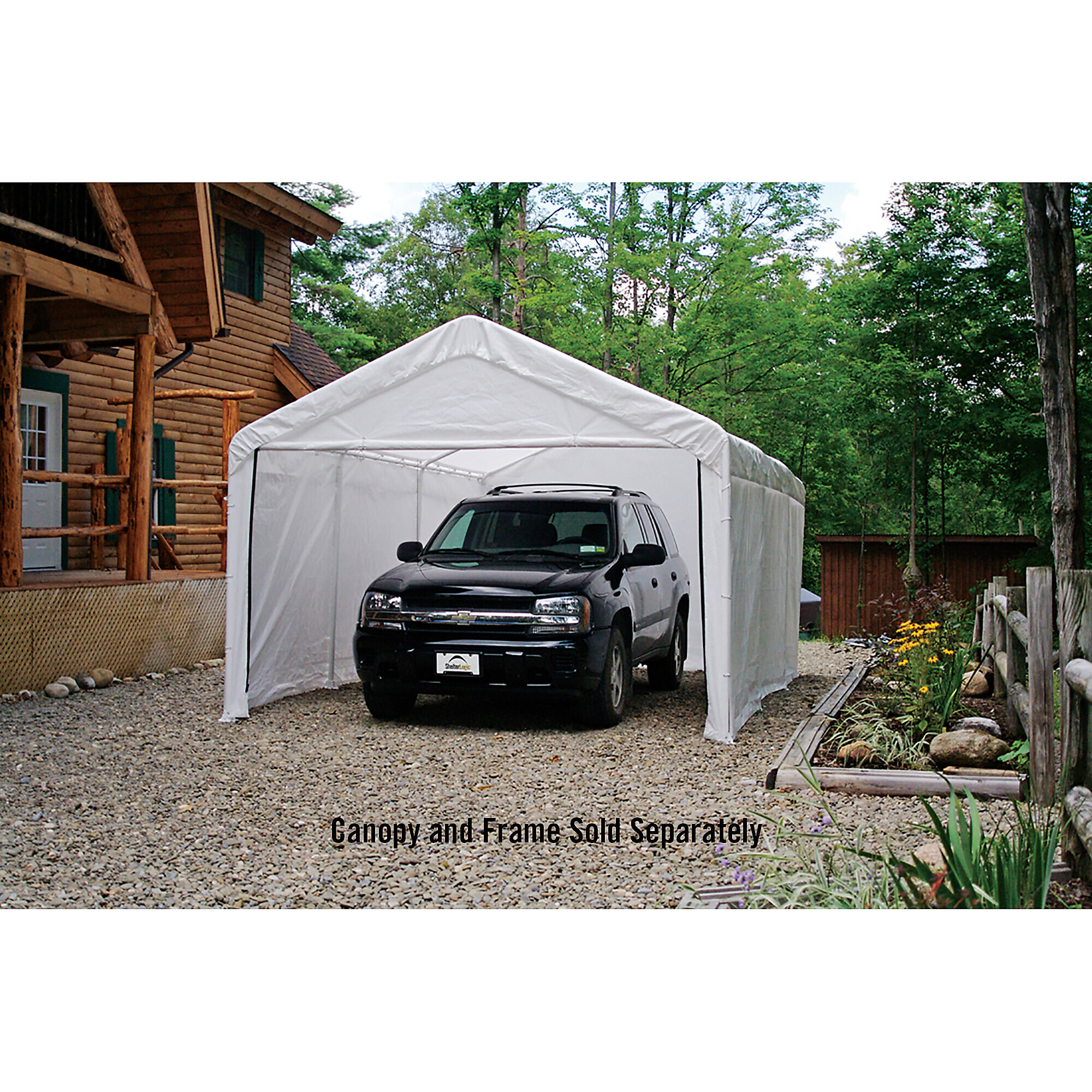 ShelterLogic SuperMax SuperMax, Canopy Enclosure Kit for the S, Fits Canopy Length 20 ft, Fits Canopy Width 12 ft, Material Polyethylene, Model# 25774